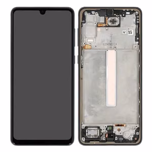 Originaal Samsung A336 A33 5G LCD-ekraan puutepaneeli ja raamiga, Awesome Black (hoolduspakend)