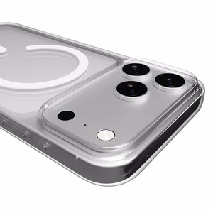 Puro 0.3 MAG Ultra-Slim TPU Ümbris Compatible with MagSafe jaoks iPhone 17 Pro - Läbipaistev