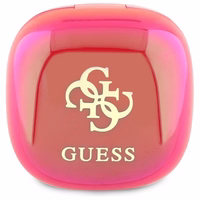 Guess Bluetooth kõrvaklapid GUTWSJ144ESF TWS + docking station fuchsia/fuschia Iridescent 4G Printed Logo