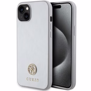 Guess GUHCP15MPS4DGPS iPhone 15 Plus 6.7" hõbedane/hõbedane hardcase Strass Metal Logo