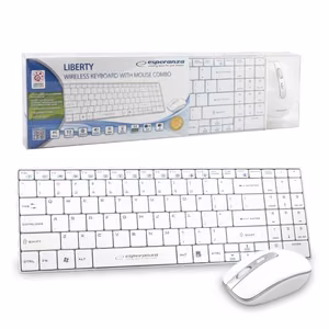 Esperanza EK122W klaviatuur RF juhtmevaba QWERTY valge