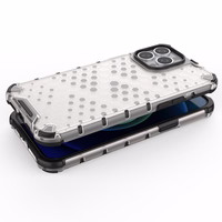 Honeycomb Case soomuskaitse TPU kaitsekattega iPhone 13 Pro Max läbipaistev
