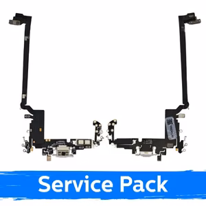 Laadimispesa ühilduv Apple iPhone 17 Pro Max koos flex / hõbedane / (Service Pack)