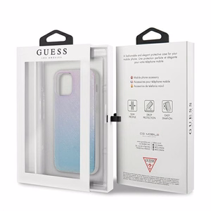 Guess GUHCP12S3D4GGBP iPhone 12 mini 5.4" siniroosa/sinine&roosa kõvakott 4G 3D mustriga kollektsioon