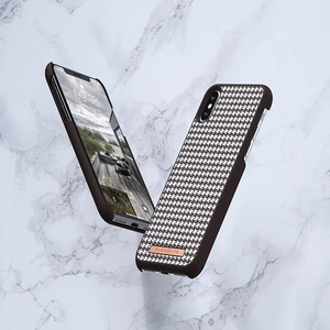 Nordic Elements Saeson Idun Pattern 2 ümbris seadmele iPhone XS Max, tumepruun