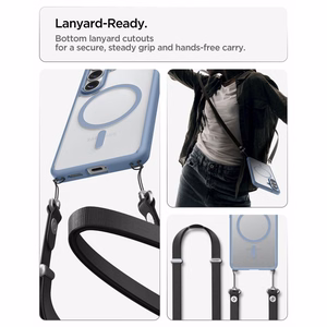 Spigen Ultra Hybrid Mag MagSafe Ümbris for Samsung Galaxy S26 - Clear sinine