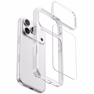 AmazingThing Minimal põrutuskindel ümbris 3 objektiivile mudelile iPhone 18 Pro Max – värv: läbipaistev