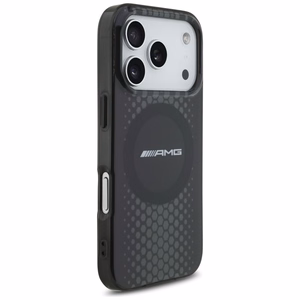 AMG Double Layer Läbipaistev Graphics MagSafe Ümbris jaoks iPhone 17 Pro - Must