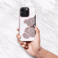 TEDDY BEAR Ümbris jaoks IPHONE 15 roosa