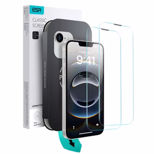 ESR UltraFit Karastatud klaas 2-pack ümbris jaoks iPhone 13 / 13 Pro / 14 / 16e