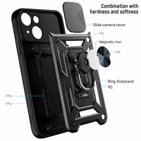 Slide Camera Armor Ümbris jaoks Motorola Moto G24 Must
