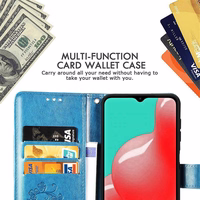 Ümbris Flower Book Samsung A165 A16 4G/A166 A16 5G sinine