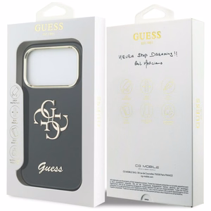 Guess IML 4G Script Metal ümbris for iPhone 17 Pro - must