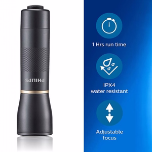 Philips SFL7000T/10 pritsmekindel alumiiniumist LED-taskulamp, 400 lm, IPX4