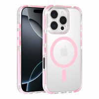 Tel Protect Strap Clear Ümbris jaoks Iphone 16 Pro roosa