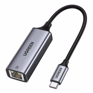 Ugreen väline võrguadapter RJ45 - USB Type C (1000 Mbps / 1 Gbps) Gigabit Ethernet hall (CM199)