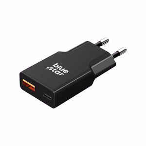 Phone Laadija sinine Star Slim GaN USB C + USB A QC4.0 PD 3A 25W TFK-SC-25WAC must
