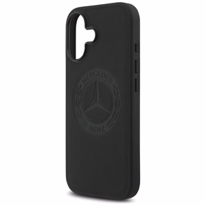 Mercedes Leather Vintage Logo MagSafe Ümbris jaoks iPhone 17 - Must