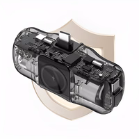 Wozinsky WF16-YCS 5000mAh 15W USB-C mini energiapank sisseehitatud USB-C kaabliga ja Apple Watchi laadijaga - must