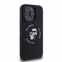 KARL LAGERFELD ümbris jaoks IPHONE 16 Pro compatible with MagSafe KLHMP16LSCMKCRHK (Silicone KC Body Ring) must