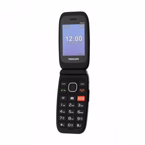 MAXCOM mobiiltelefon eakatele MM828 L 4G, must