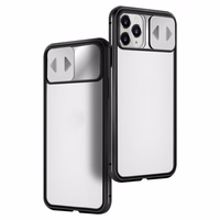 Wozinsky Magnetic Cam Slider Case Full Body Cover sisseehitatud klaasist objektiivi rotector Huawei P40 jaoks must