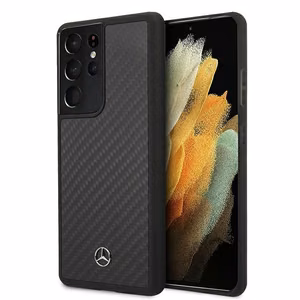 Mercedes Dynamic Line ümbris Samsung Galaxy S21 Ultra jaoks - must