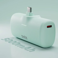 SBS EcoPower 5000 mAh 10W Powerbank sisseehitatud USB-C pesaga - roheline