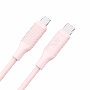 XO kaabel NB-Q265B PD USB-C - USB-C 1,0m 60W, roosa