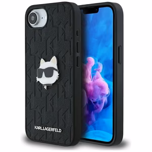 Karl Lagerfeld Monogram Choupette Head Pin iPhone 16e Ümbris - Must