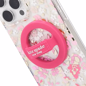 Kate Spade New York Magnetic Loop Grip MagSafe'i magnetiline sõrmehoidik telefonile, „Pom Pom Pink“
