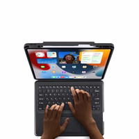 DUX DUCIS ümbris DK foldable with Wireless Keyboard jaoks iPad Air 13 (2024)/Pro 12.9 (2020/2021/2022) must