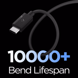 Spigen Essential EB6015CC USB-C kaabel, 60 W, 150 cm – must