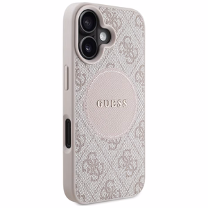 Guess 4G Circle Classic Logo MagSafe iPhone 16 Ümbris - Roosa
