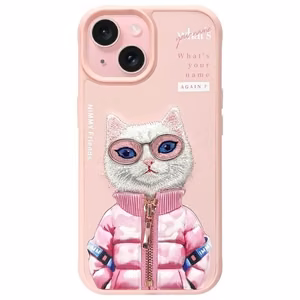 Nimmy Cool&Cute 2.0 Cat Ümbris jaoks iPhone 15 - Roosa