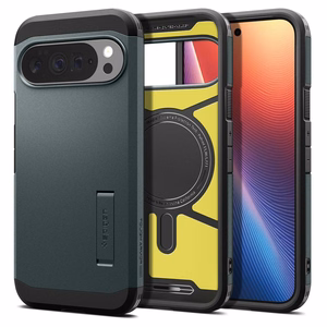 Spigen Tough Armor Mag MagSafe Чехол для Google Pixel 10 Pro XL - зелёный