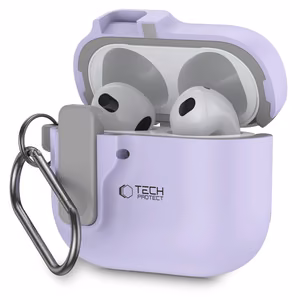 Tech-Protect Slim Hook Ümbris jaoks AirPods 4 - lilla