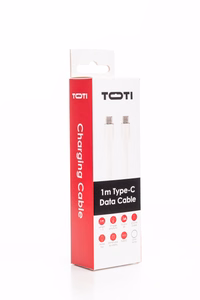 SEEK TOTI Type-C to Type-C, 1m Silicone Cable 3A, White