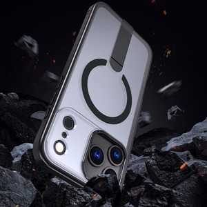 Hybrid Armor X ümbris jaoks iPhone 17 Pro with MagSafe-compatible stand - must