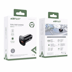 Car Laadija Acefast B1 Mini 38W USB-C+USB-A must