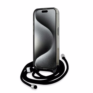 Karl Lagerfeld IML Crossbody Monogram Karl & Choupette Head MagSafe Ümbris jaoks iPhone 15 Pro - must
