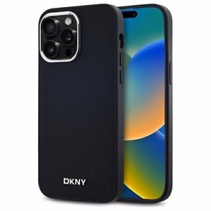 DKNY Plain Logo MagSafe iPhone 14 Pro Max Ümbris - Must