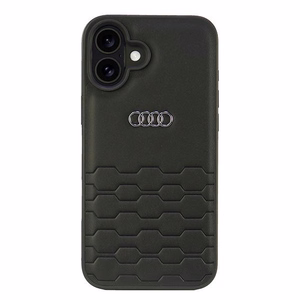 Audi Synthetic Leather iPhone 16 Plus 6.7" must/must hardcase AU-TPUPCIP16M-GT/D2-BK