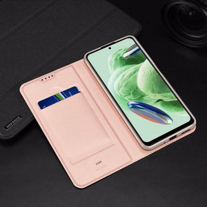 DUX DUCIS wallet case SKIN PRO jaoks REDMI NOTE 12 5G rose
