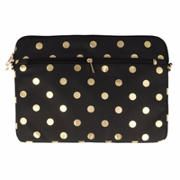 Wonder Sleeve Laptop 17 inches kuldne polka-dot