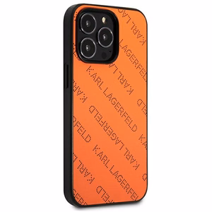 Karl Lagerfeld Perforated Allover iPhone 13 Pro Max 6.7" Ümbris - oranž