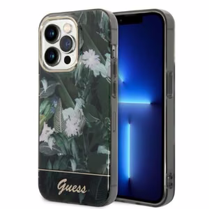 Guess Jungle Collection ümbris jaoks iPhone 14 Pro Max - roheline