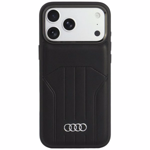 Audi kunstnahast ümbris seadmele iPhone 18 Pro Max / 17 Pro Max, MagSafe-ühilduv – must