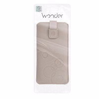 WONDER Deko Pouch Ümbris (Size S) jaoks Nokia 105 2019/150/216 cappuccino