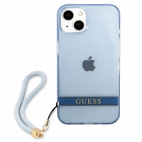Guess GUHCP13MHTSGSB iPhone 13 6.1 "sinine / sinine hardcase Translucent Stap
